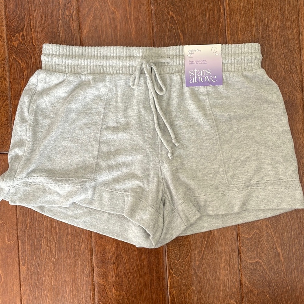 Stars above pajama shorts